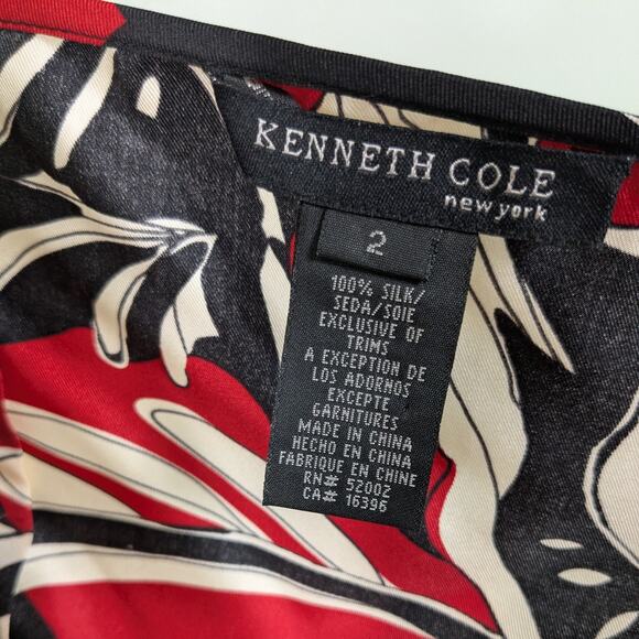 Y2K Silk Midi Dress 2 Red Black Cocktail Vintage Halter Slip Slinky Date Guest - Picture 8 of 10